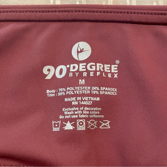 90 Degree By Reflex Interlink High Rise 7/8 Ankle Leggings Mauve Pink Medium - Picture 6 of 9